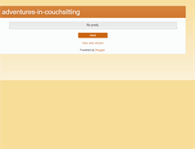 Tablet Screenshot of adventures-in-couchsitting.blogspot.com