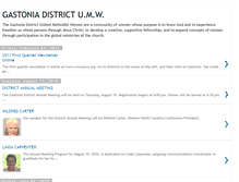 Tablet Screenshot of gastoniadistrictumw.blogspot.com