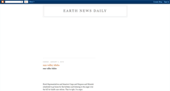 Desktop Screenshot of earthnewsdaily.blogspot.com