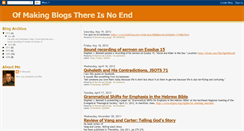 Desktop Screenshot of ofmakingblogsthereisnoend.blogspot.com