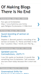 Mobile Screenshot of ofmakingblogsthereisnoend.blogspot.com