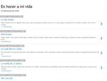 Tablet Screenshot of enhonoramivida.blogspot.com