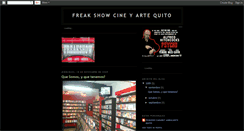 Desktop Screenshot of freakshowcineyartequito.blogspot.com