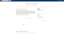 Desktop Screenshot of mattsdiner.blogspot.com