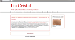 Desktop Screenshot of liacristalgestioncultural.blogspot.com