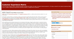 Desktop Screenshot of customerexperiencematrix.blogspot.com