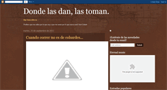 Desktop Screenshot of donde-las-dan-las-toman.blogspot.com