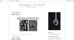 Desktop Screenshot of brokenpuppetboutique.blogspot.com