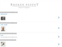 Tablet Screenshot of brokenpuppetboutique.blogspot.com