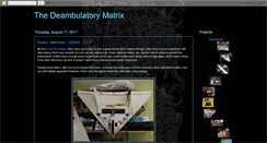 Desktop Screenshot of deambulatorymatrix.blogspot.com