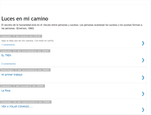 Tablet Screenshot of lucesenmicamino.blogspot.com