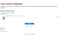 Tablet Screenshot of cuteanimalwallpapers.blogspot.com