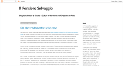 Desktop Screenshot of ilpensieroselvaggio.blogspot.com