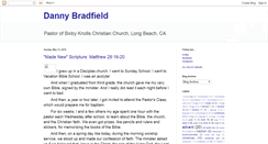 Desktop Screenshot of dannybradfield.blogspot.com