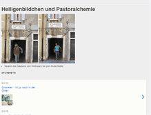 Tablet Screenshot of heiligenbildchen.blogspot.com