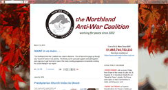 Desktop Screenshot of northlandantiwar.blogspot.com