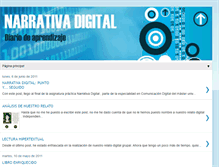 Tablet Screenshot of narrativa-digital.blogspot.com