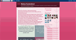 Desktop Screenshot of belezasustentavel.blogspot.com