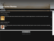 Tablet Screenshot of cucinastorica.blogspot.com