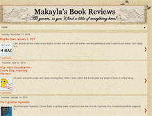 Tablet Screenshot of makaylasbookreviews.blogspot.com