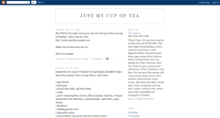 Desktop Screenshot of justmycupoftea.blogspot.com