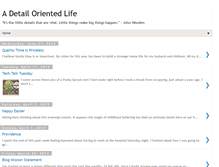 Tablet Screenshot of adetailorientedlife.blogspot.com