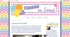 Desktop Screenshot of cheerstoschool.blogspot.com