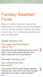 Mobile Screenshot of fantasybaseballfever.blogspot.com