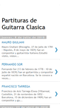 Mobile Screenshot of partituras-de-guitarra-clasica.blogspot.com