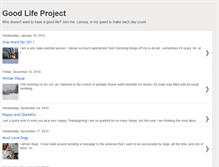 Tablet Screenshot of goodlifeproject.blogspot.com