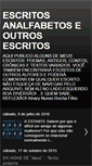 Mobile Screenshot of escritosanalfabetos.blogspot.com