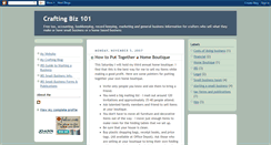 Desktop Screenshot of craftingbiz101.blogspot.com