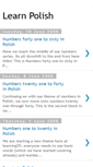 Mobile Screenshot of learnpolish-55.blogspot.com