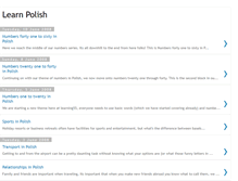 Tablet Screenshot of learnpolish-55.blogspot.com