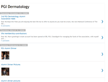 Tablet Screenshot of pgidermatology.blogspot.com