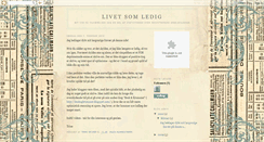 Desktop Screenshot of livetsomledig.blogspot.com