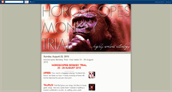 Desktop Screenshot of horoscopesmonkeytrial.blogspot.com