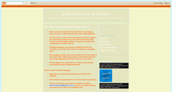 Desktop Screenshot of femininelymodish-blogshop.blogspot.com