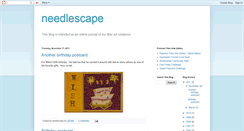 Desktop Screenshot of needlescape.blogspot.com