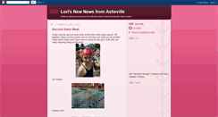 Desktop Screenshot of lorisnewsfromasheville.blogspot.com