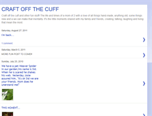 Tablet Screenshot of craftoffthecuff.blogspot.com