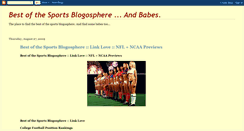 Desktop Screenshot of bestofthesportsblogosphere.blogspot.com