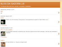 Tablet Screenshot of isadora-lis.blogspot.com