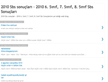 Tablet Screenshot of 2010-sbssonuclari-2010.blogspot.com