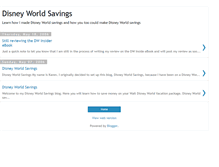 Tablet Screenshot of disney-world-savings.blogspot.com