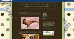 Desktop Screenshot of lifeandtimesofderekandlindseydehaan.blogspot.com
