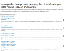 Tablet Screenshot of lowongankerjakerjateknik.blogspot.com