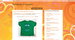 Desktop Screenshot of crazy4giveaways.blogspot.com