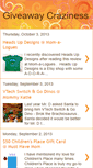 Mobile Screenshot of crazy4giveaways.blogspot.com