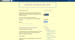 Desktop Screenshot of onlinejournalismjess.blogspot.com